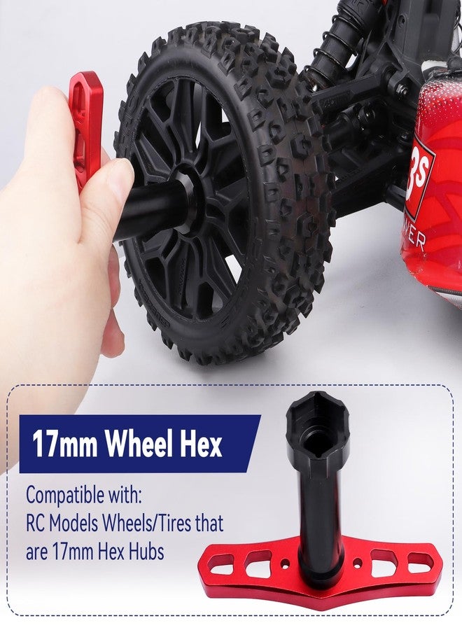 CrazyHobby 17mm Wheel Hubs Nuts Splined & Hex Wheel Wrench Tool Set for Traxxas T-Maxx E-Revo Summit Slayer Pro 4X4 1/10 RC Monster Truck - Image 3